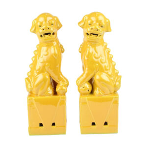 Chinesisches Fu- Hunde Set gelb