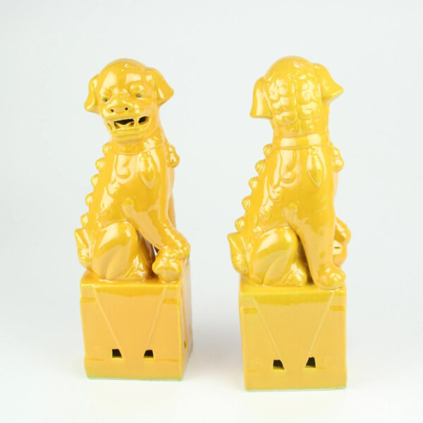 Chinesisches Fu- Hunde Set gelb – Bild 2
