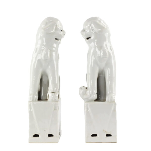 Chinesisches Fu- Hunde Set weiß – Bild 2