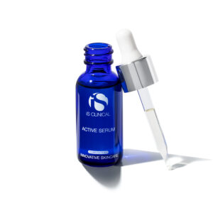 iS Clinical Active Serum – Anti-Aging- und Akne-Serum in blauer Flasche mit Pipette